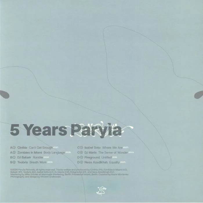Back cover — VARIOUS — 5 Years Paryia
