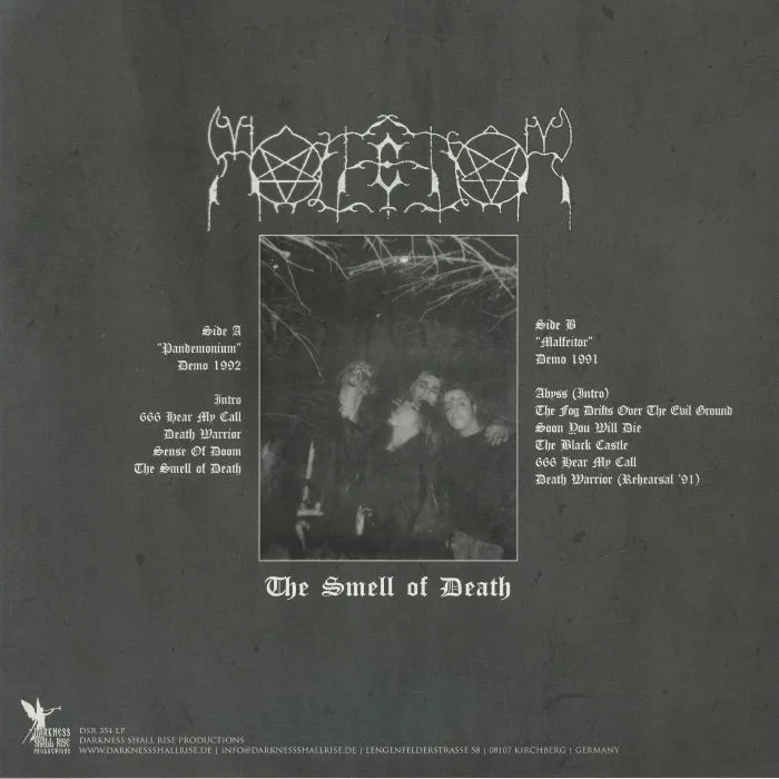 Back cover — MALFEITOR — The Smell Of Death