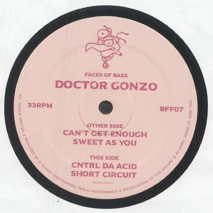 Обратная сторона обложки — DOCTOR GONZO — Faces Of Bass 07