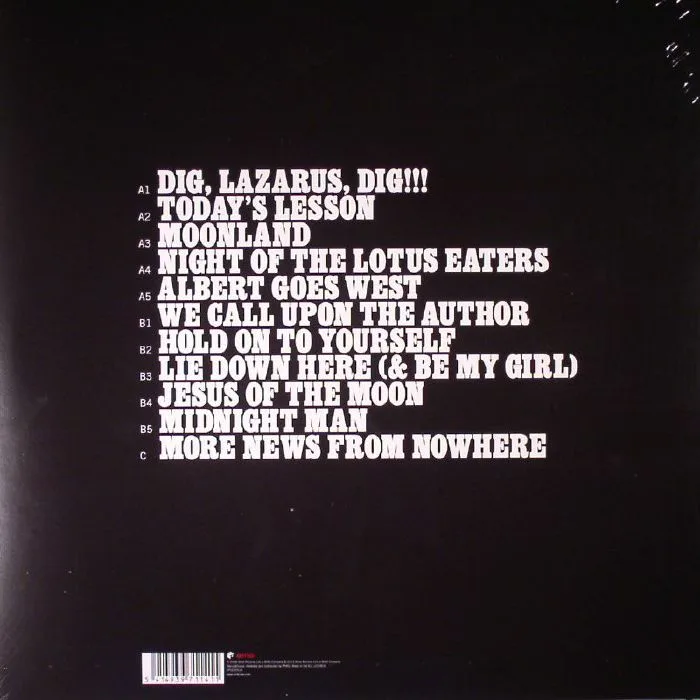 Back cover — Nick CAVE & THE BAD SEEDS — Dig Lazarus Dig!!!
