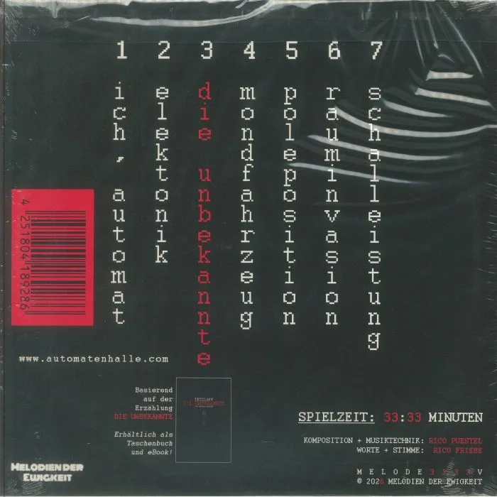 Back cover — TETZLAFF — Automatenhalle