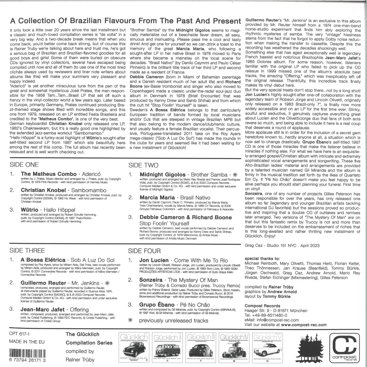 Back cover — Various — Glücklich VI 2x12"