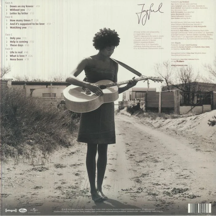 Обратная сторона обложки — AYO — Joyful (reissue)