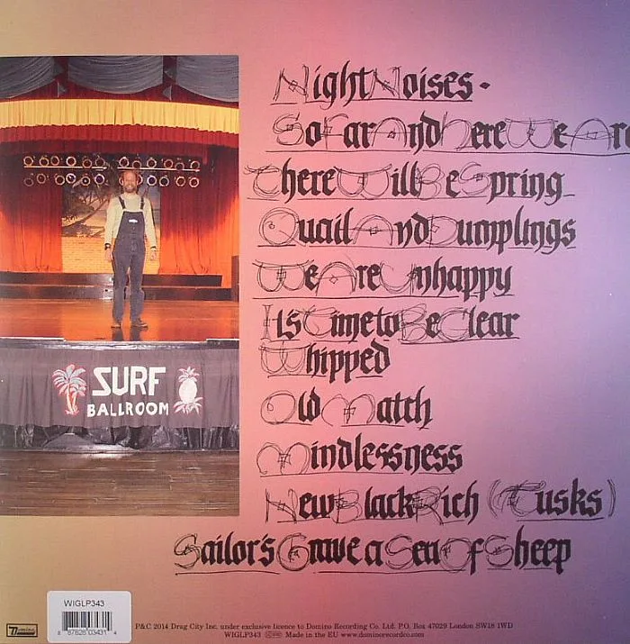 Back cover — BONNIE PRINCE BILLY — Singer's Grave: A Sea Of Tongues
