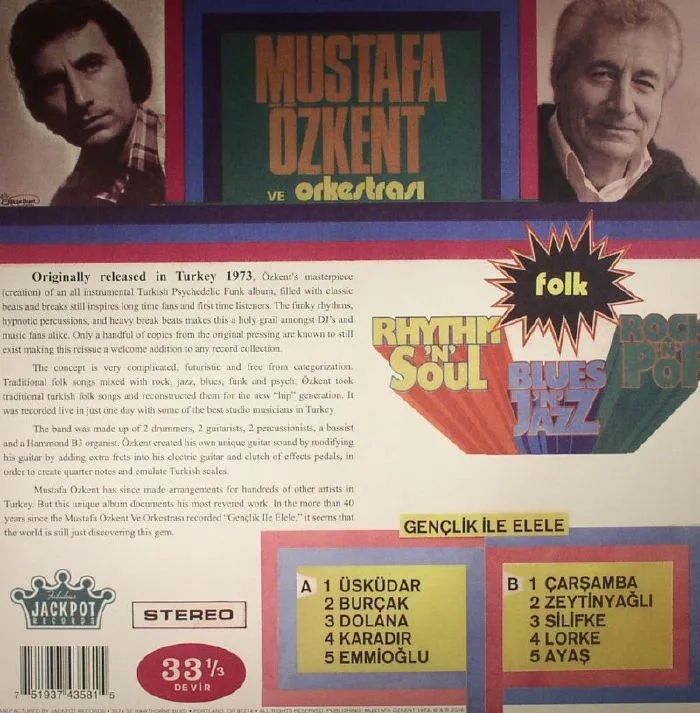 Back cover — Mustafa OZKENT — Genclik Ile Elele