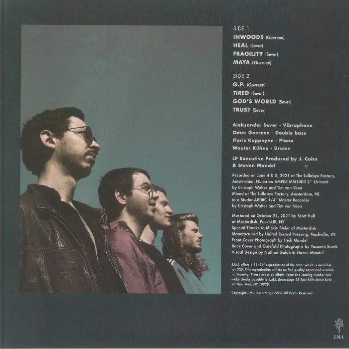 Back cover — Aleksander SERVER / OMER GOVREEN / FLORIS KAPPEYNE / WOUTER KUHNE — Maya (reissue)