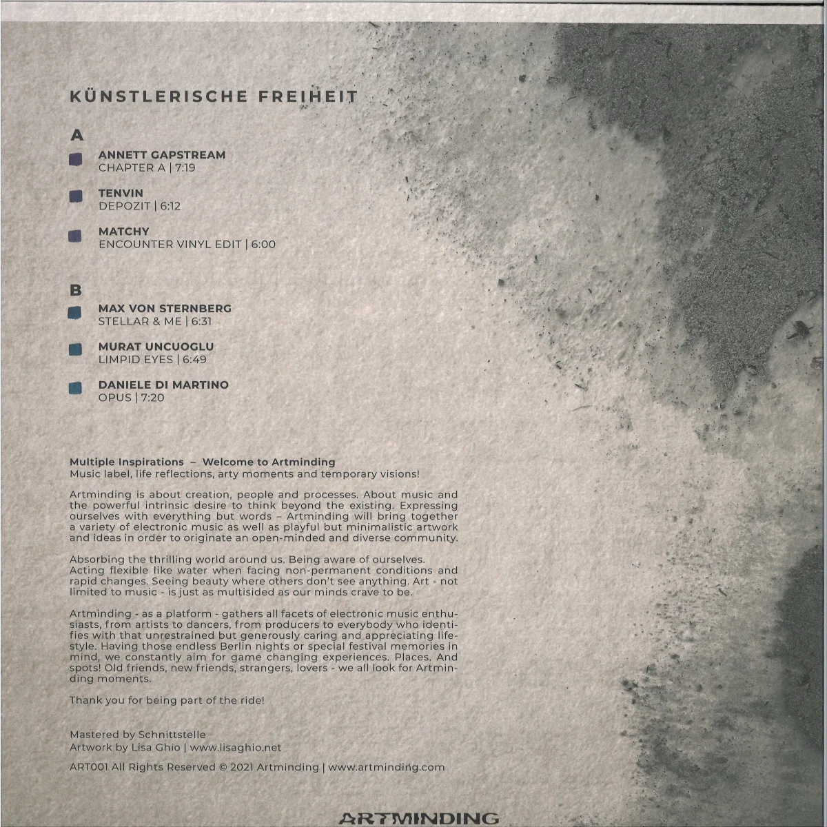 Back cover — Various — Künstlerische Freiheit