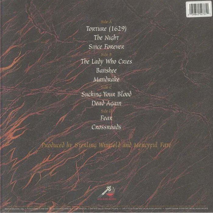 Обратная сторона обложки — MERCYFUL FATE — Dead Again (reissue)