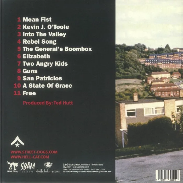 Обратная сторона обложки — STREET DOGS — State Of Grace (reissue)