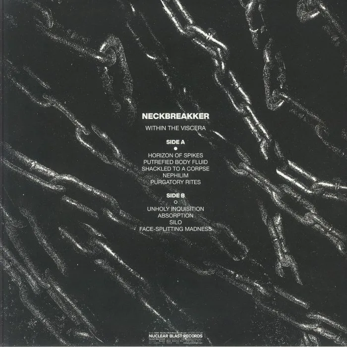 Обратная сторона обложки — NECKBREAKKER — Within The Viscera