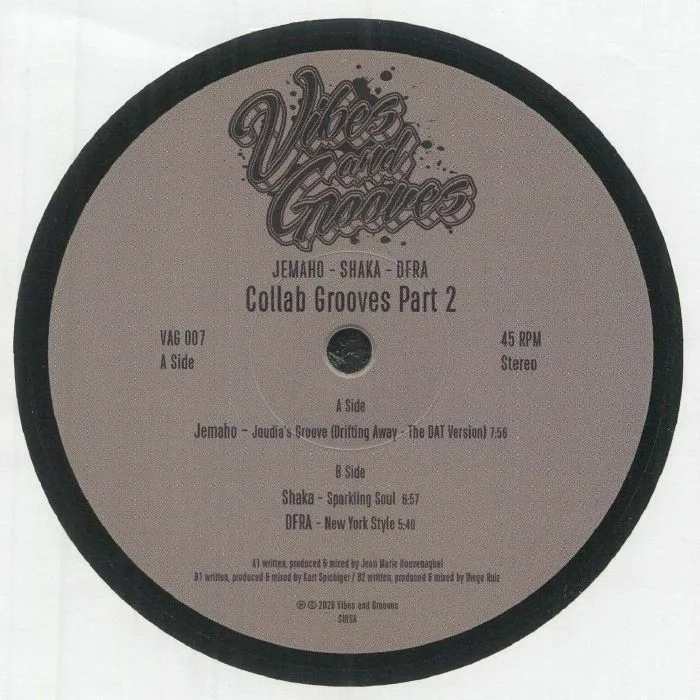 Лицевая сторона обложки — JEMAHO / SHAKA / DFRA — Collab Grooves Part 2 (B-STOCK)