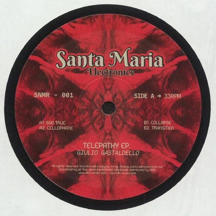 Front cover — Giulio GASTALDELLO — Telepathy EP