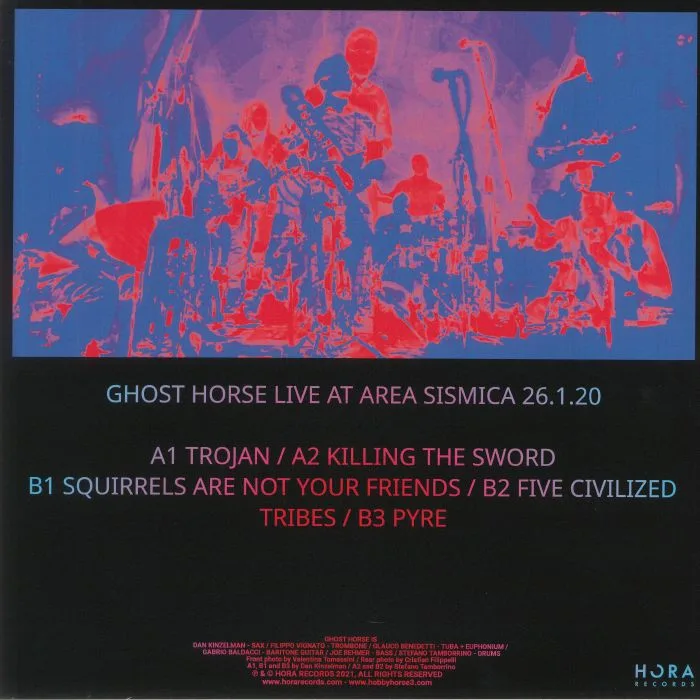 Обратная сторона обложки — GHOST HORSE — Live At Area Sismica 26 January 2020