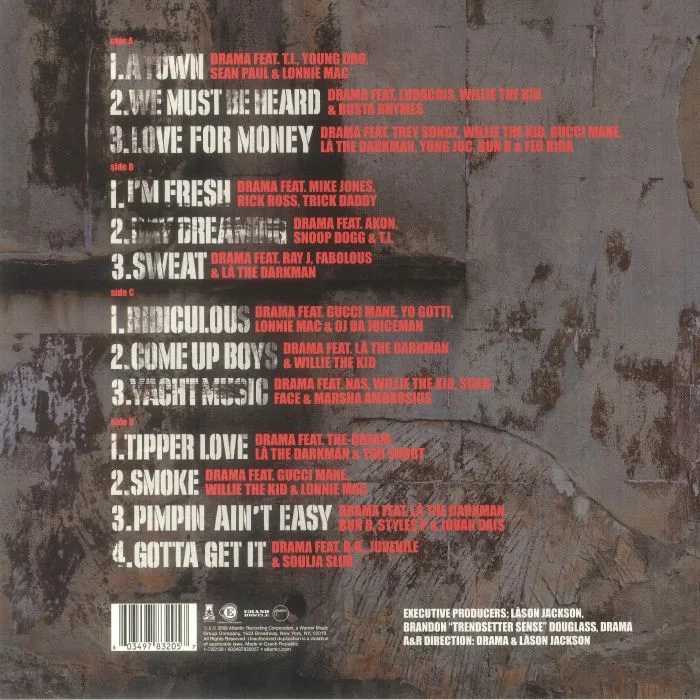 Обратная сторона обложки — DJ DRAMA — Gangsta Grillz: The Album Vol 2
