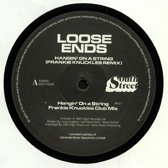 Лицевая сторона обложки — LOOSE ENDS — Hangin' On A String