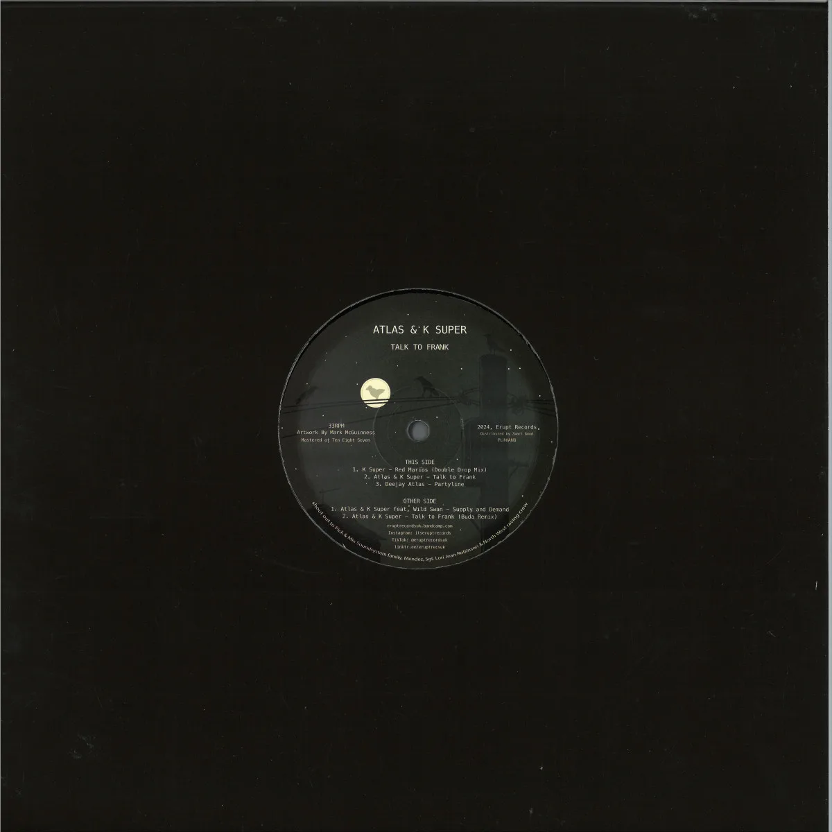 Back cover — ATLAS & K SUPER — TALK TO FRANK
