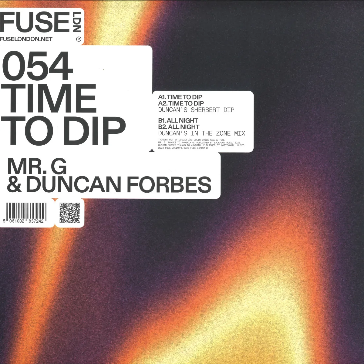 Mr. G&Duncan Forbes — Time To Dip EP