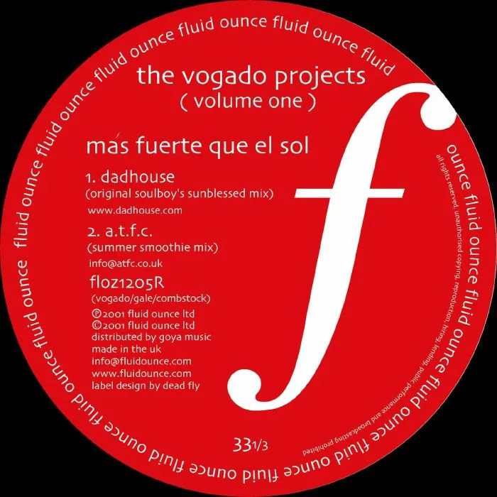 Обратная сторона обложки — The VOGADO PROJECTS — Volume One (remixes)