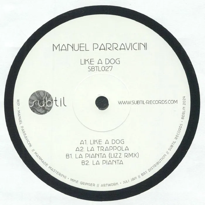 Back cover — Manuel PARRAVICINI — Like A Dog