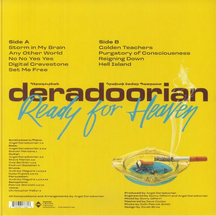 Обратная сторона обложки — DERADOORIAN — Ready For Heaven