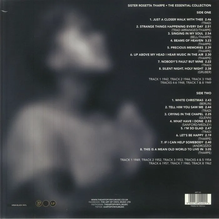 Обратная сторона обложки — SISTER ROSETTA THARPE — The Essential Collection