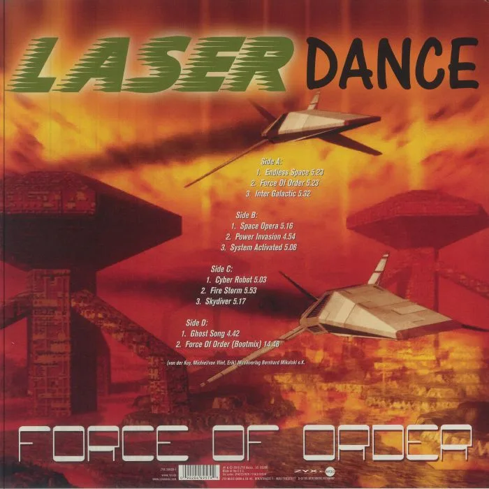 Обратная сторона обложки — LASERDANCE — Force Of Order