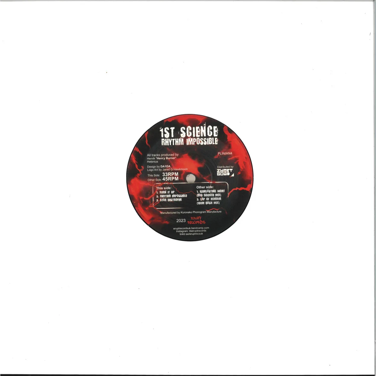Back cover — 1St Science — RHYTHM IMPOSSIBLE