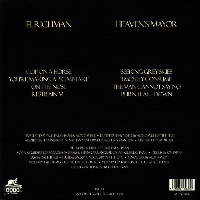 Back cover — ELRICHMAN — Heaven's Mayor