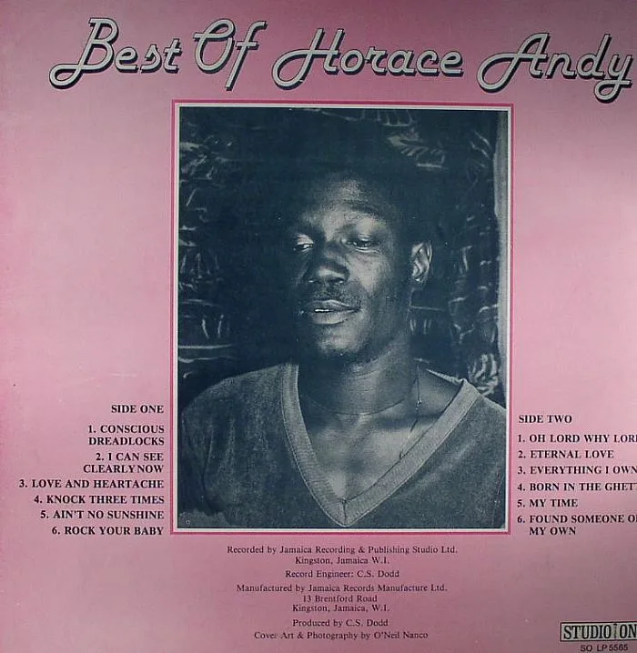 Обратная сторона обложки — Horace ANDY — Best Of Horace Andy