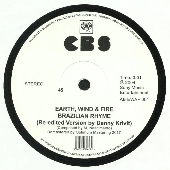 Лицевая сторона обложки — EARTH WIND & FIRE — Brazilian Rhyme (reissue)
