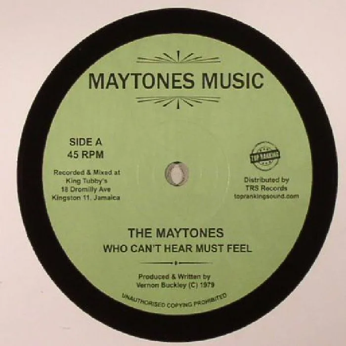 The MAYTONES / BLACKA COOL — Who Can't Hear Must Feel (reissue)