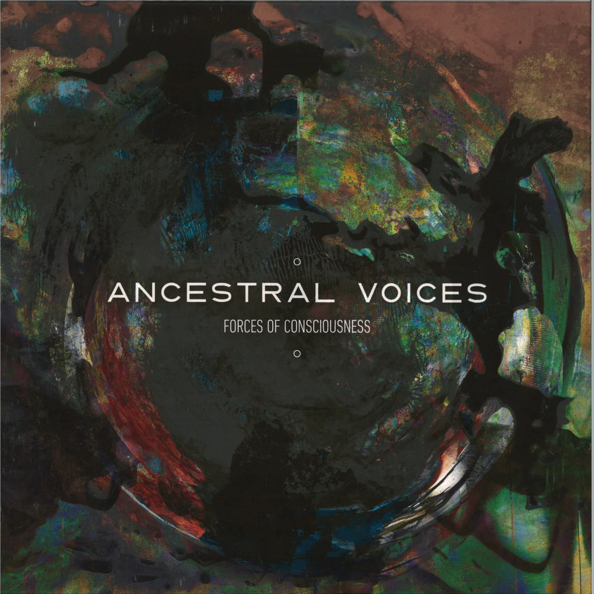 Обратная сторона обложки — Ancestral Voices — Forces Of Consciousness LP 2x12"
