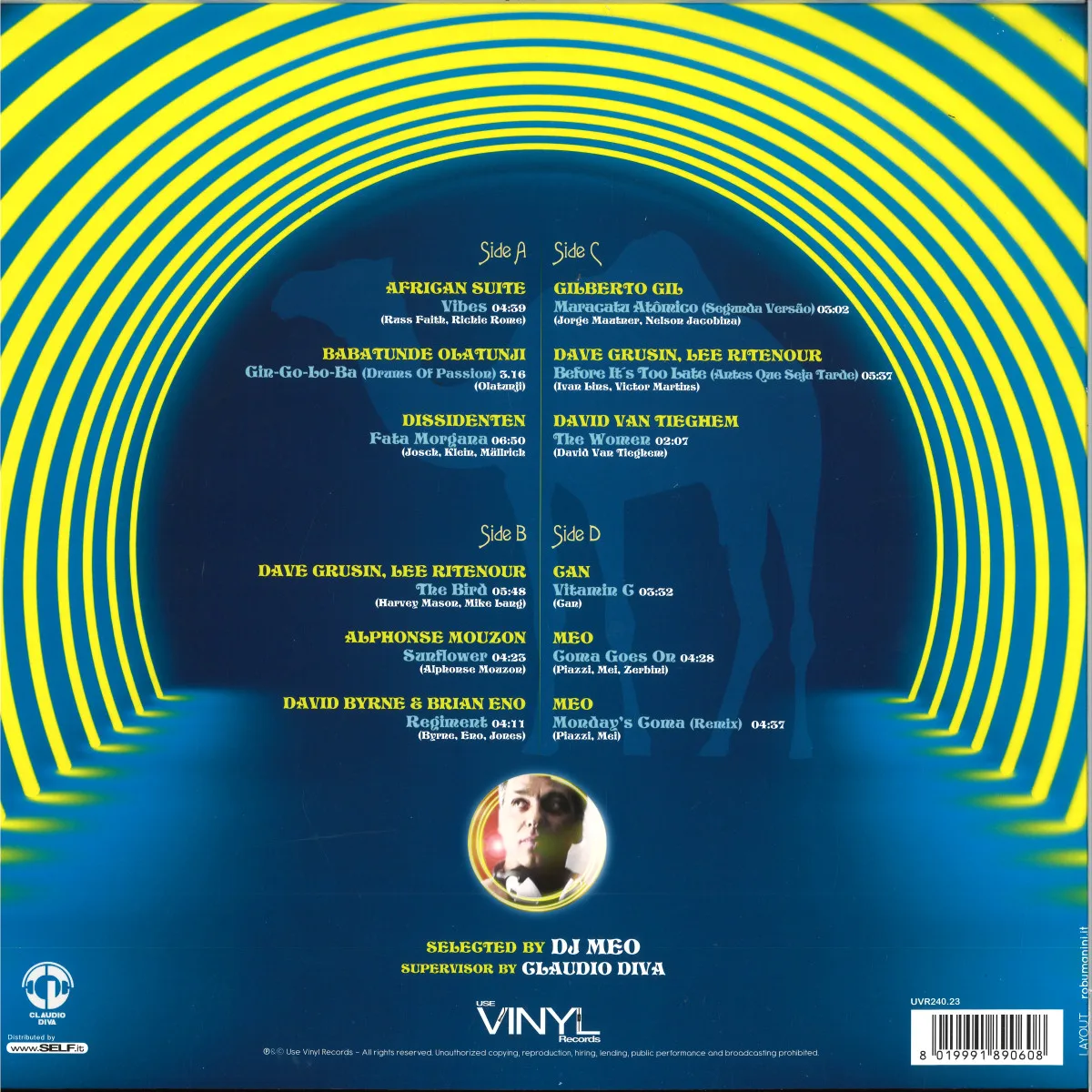 Обратная сторона обложки — Various — DISCOTHEQUE MELODY MECCA VOL.2 LP 2x12"
