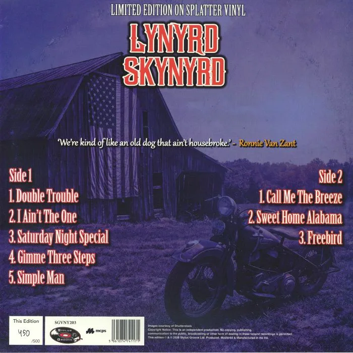 Обратная сторона обложки — Lynyrd SKYNYRD — Whiskey In The Rain: The Classic Broadcast From Capitol Theatre Cardiff 4th November 1975
