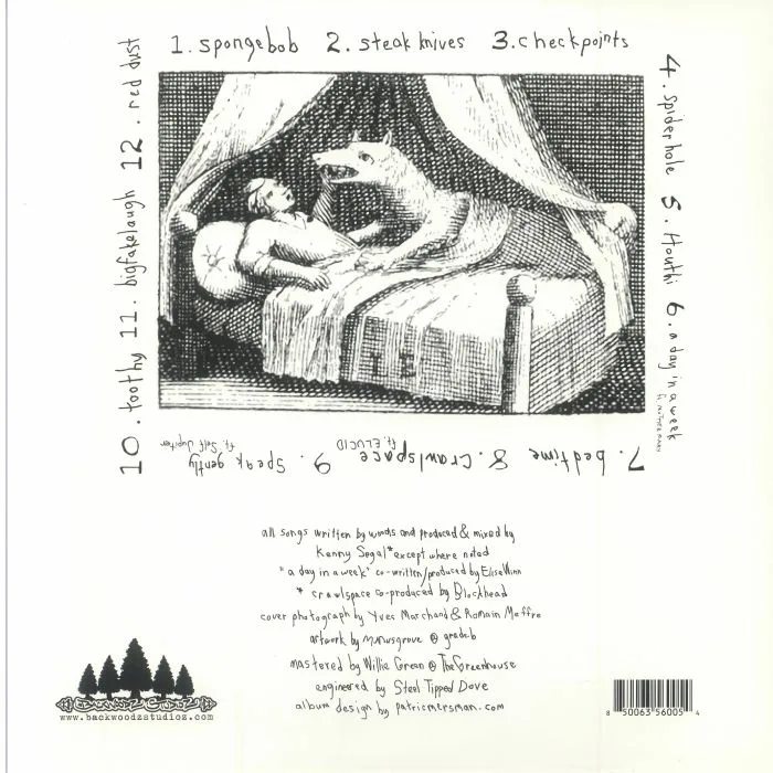 Обратная сторона обложки — Billy WOODS / KENNY SEGAL — Hiding Places (reissue)