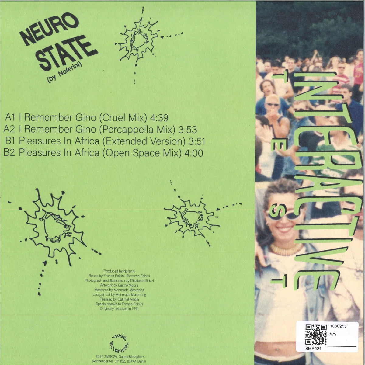 Back cover — Neuro State — I Remember Gino / Pleasures In Africa