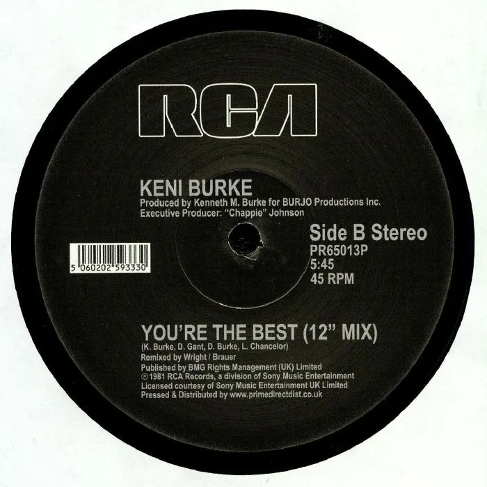 Back cover — Keni BURKE — Risin' To The Top