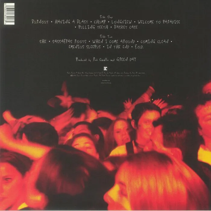 Back cover — GREEN DAY — Dookie (30th Anniversary Edition)