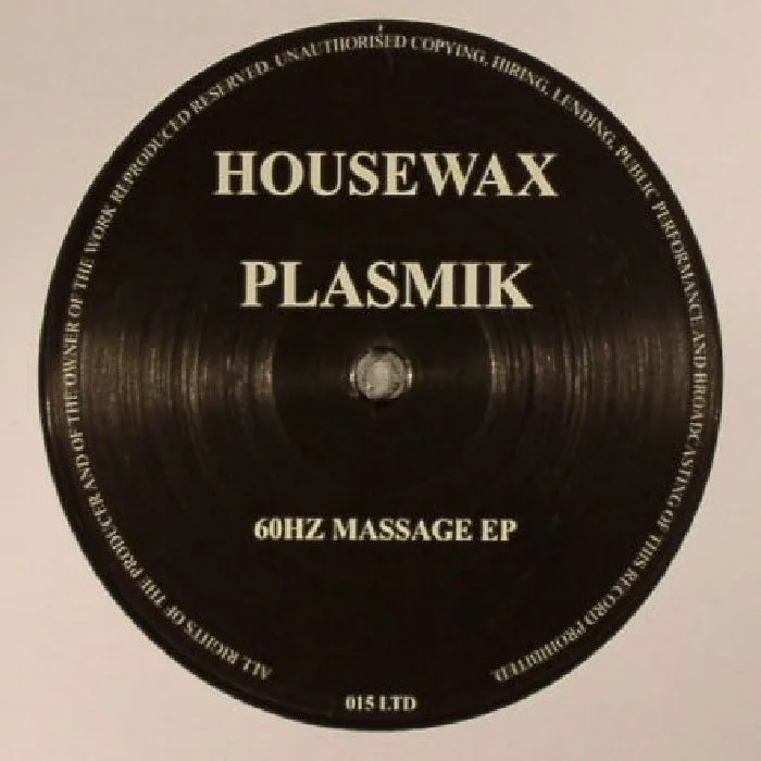 Лицевая сторона обложки — PLASMIK — 60Hz Massage EP
