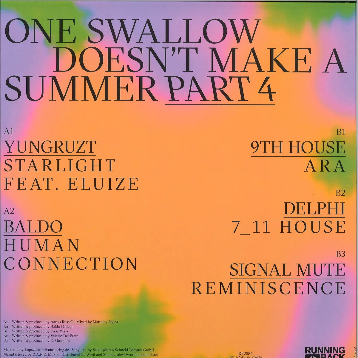 Обратная сторона обложки — Various — One Swallow Doesn’t Make A Summer Part 4