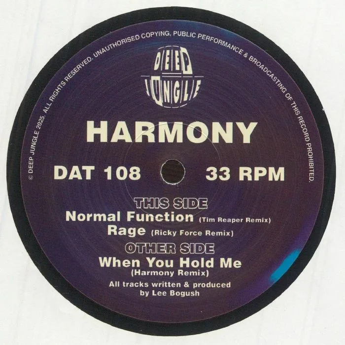 Front cover — HARMONY — When You Hold Me