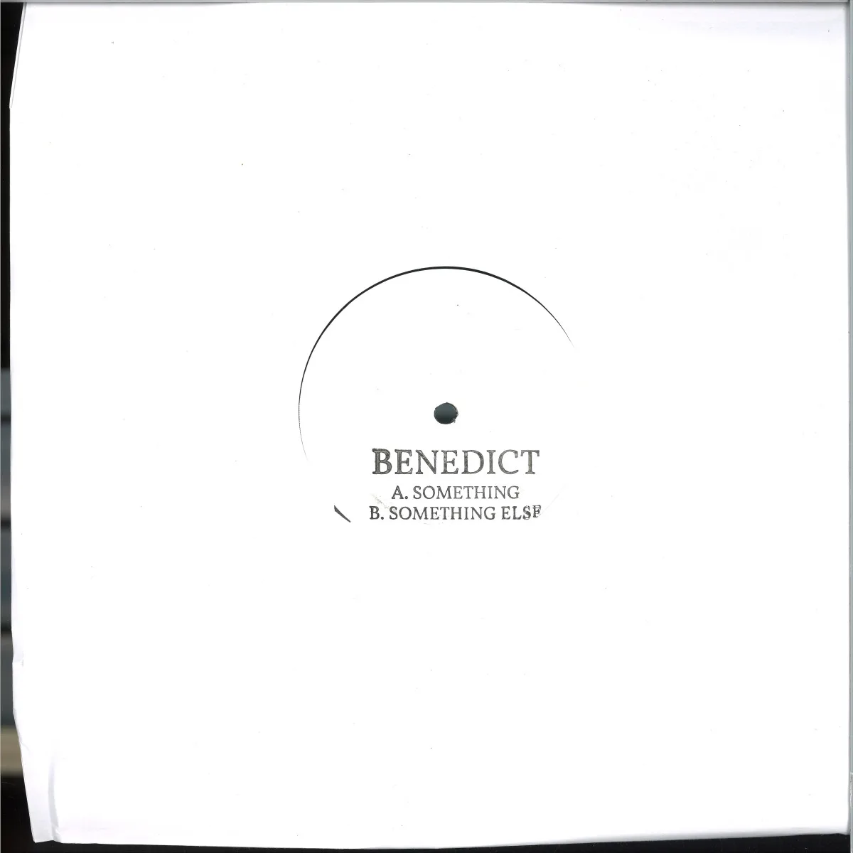 Обратная сторона обложки — Benedict — SOMETHING