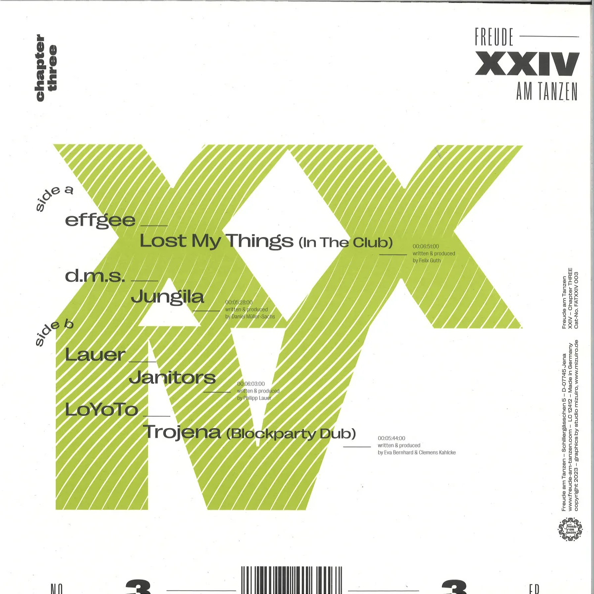 Обратная сторона обложки — Various — XXIV - Chapter Three