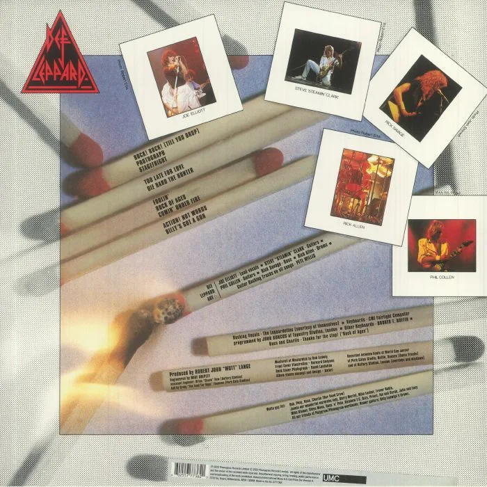 Back cover — DEF LEPPARD — Pyromania (reissue)