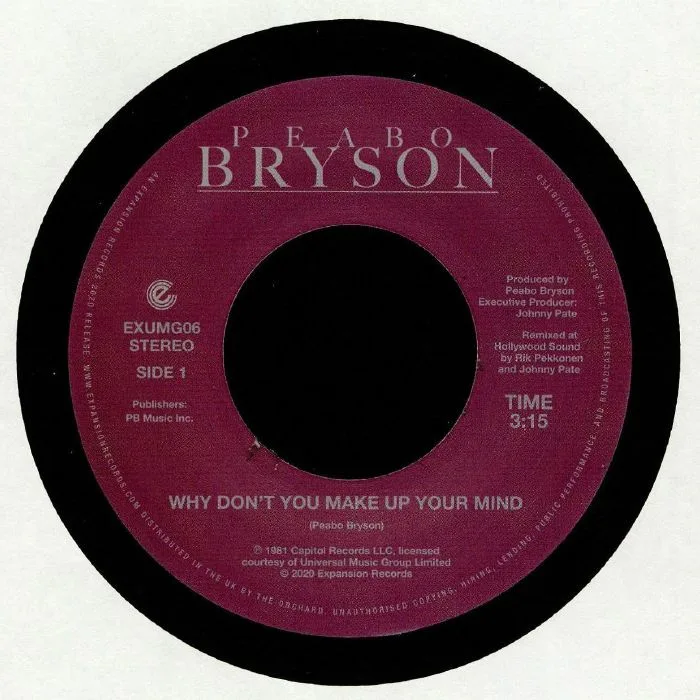 Peabo BRYSON — Why Don't You Make Up Your Mind