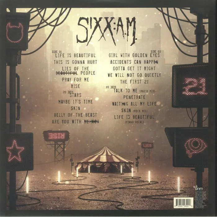 Обратная сторона обложки — SIXX AM — Hits