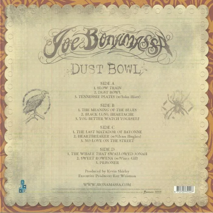Обратная сторона обложки — Joe BONAMASSA — Dust Bowl (reissue)