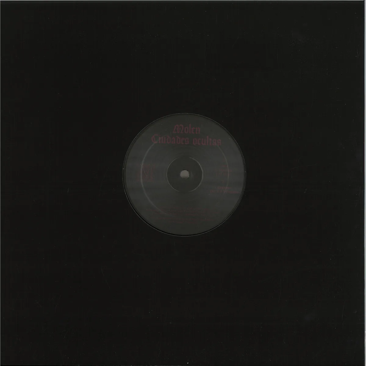 Обратная сторона обложки — Molen — Ciudades Ocultas EP