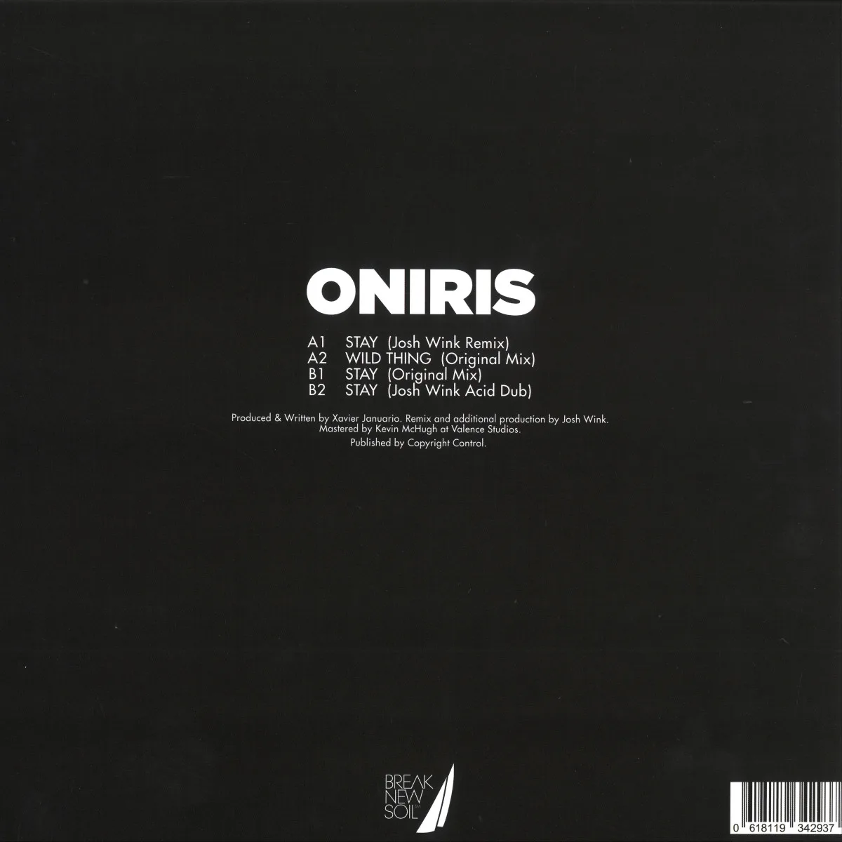 Обратная сторона обложки — Oniris — Stay