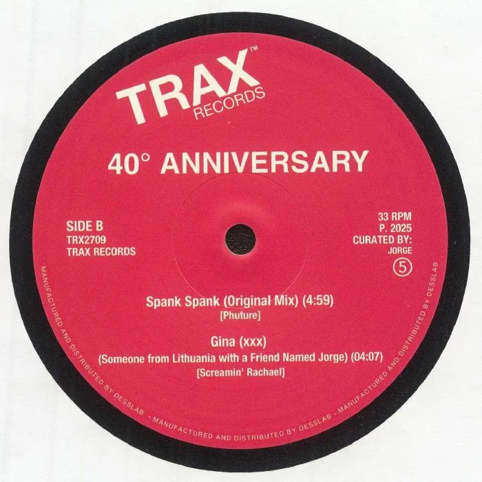 Обратная сторона обложки — ANALOG 87 / JORGE / CARMELO CARONE / PHUTURE / SCREAMIN' RACHAEL — Trax Records: The 40th Anniversary Collection Part 5